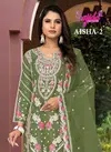 Aisha Vol 2 By Sajida Organza Embroidery Designer Salwar Suits Suppliers In India